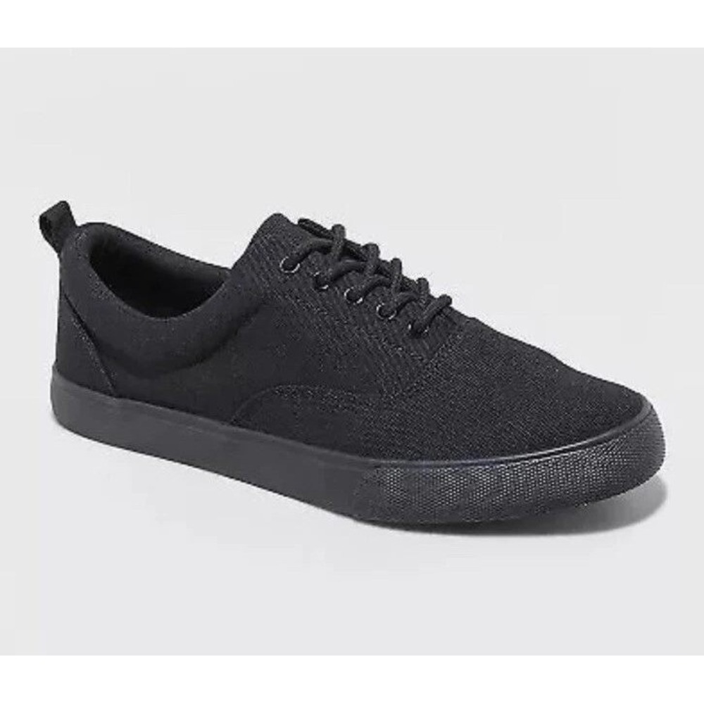 Men's Goodfellow Brady Canvas Sneakers Black 10.5 New With Tags